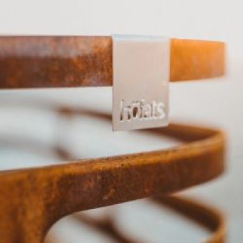 Preview: Höfats® CUBE Feuerkorb & Grill & Hocker Rost-Patina